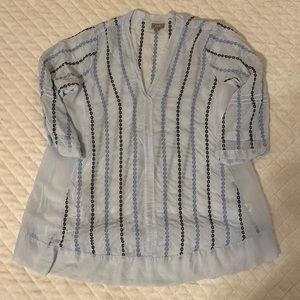 J. Jill embroidered lightweight top